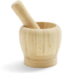 Gifi Préparation Culinaire^Mortier en bambou H14,5cm