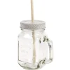 Gifi Conservation Alimentaire^Mug bocal transparent avec paille