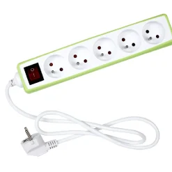 Multiprise avec housse silicone verte^Gifi Outlet