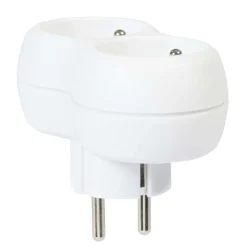 Multiprise duplite blanche 2 prises^Gifi New