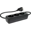 Multiprise noire 3 prises^Gifi Outlet