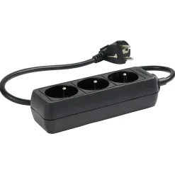 Multiprise noire 3 prises^Gifi Outlet