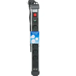 Multiprise parafoudre 6 prises et 2 usb noir^Gifi Best