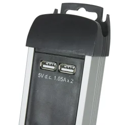 Multiprise parafoudre 6 prises et 2 usb noir^Gifi Best