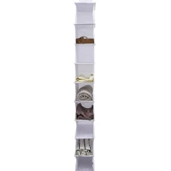 Best Organisateur de vêtements Blanc - 9 niveaux - 32x15xH128 cm Rangement