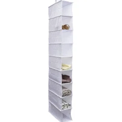 Best Organisateur de vêtements Blanc - 9 niveaux - 32x15xH128 cm Rangement