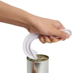 Gifi Préparation Culinaire^Ouvre-boîte à anneau ergonomique L15cm blanc