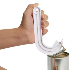Gifi Préparation Culinaire^Ouvre-boîte à anneau ergonomique L15cm blanc