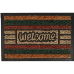 Best Paillasson coco design bariolé Welcome Nettoyage Et Entretien