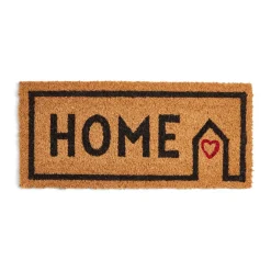 Best Paillasson coco Home coeur marron et noir 25x55cm Nettoyage Et Entretien