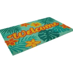 Best Paillasson coco motifs feuilles et fleurs Nettoyage Et Entretien