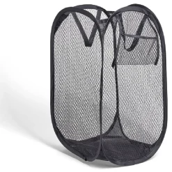 Hot Panier à linge 20L pliable avec poignées 23,5x23,5x46,5cm Entretien Du Linge