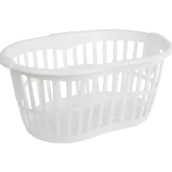 Outlet Panier à linge ovale blanc 30 L Entretien Du Linge