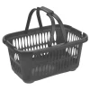 Online Panier à linge rectangulaire 19,4L avec anses pliables gris Entretien Du Linge