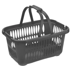 Online Panier à linge rectangulaire 19,4L avec anses pliables gris Entretien Du Linge
