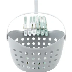 Panier avec 12 pinces à linge gris Entretien Du Linge
