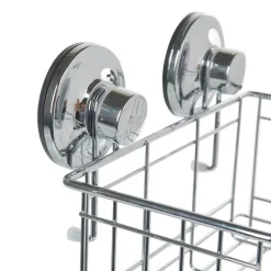 Panier de douche à ventouse inox^Gifi Online
