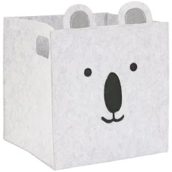 Best Panier de rangement animal gris Rangement