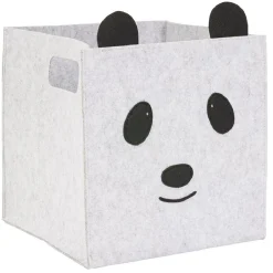 Best Panier de rangement animal gris Rangement