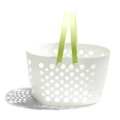 Best Panier de rangement plastique blanc ajouré 31x21xH19cm - 3 modèles Rangement