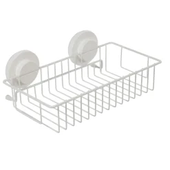 Panier serviteur de douche à ventouse blanc^Gifi Outlet