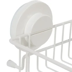 Panier serviteur de douche à ventouse blanc^Gifi Outlet