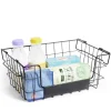 Best Panier superposable taille S métal noir 34,5x24x14cm Rangement