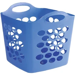 Discount Paniére à linge 33L bleu polypropylene Entretien Du Linge