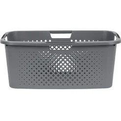 Hot Panière à linge 40L en plastique gris Entretien Du Linge
