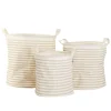 Best Panière à linge uni blanche x3 Rangement