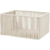 Best Panière ajouré acier et conton beige - 35x25xH18cm Taille M Rangement