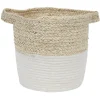 Best Panière bicolore tissée L Rangement
