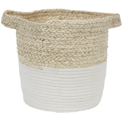 Best Panière bicolore tissée L Rangement