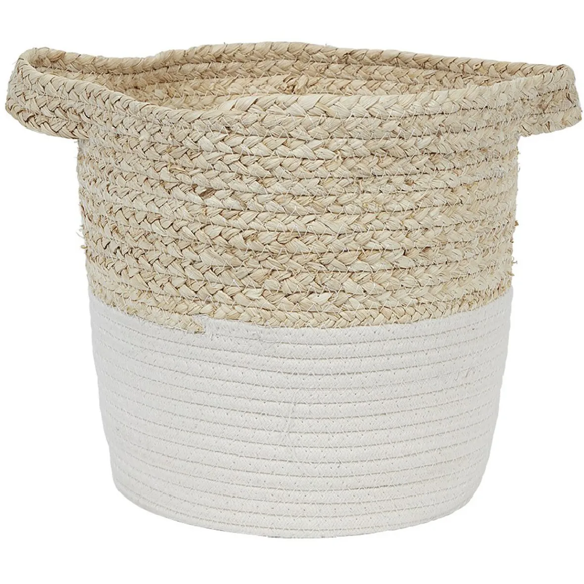 Best Panière bicolore tissée L Rangement