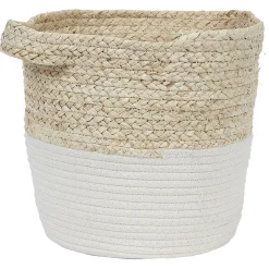 Best Panière bicolore tissée L Rangement