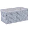 Best Panière blanche motif géométrique noir collection Urban 2 Box Cube Rangement