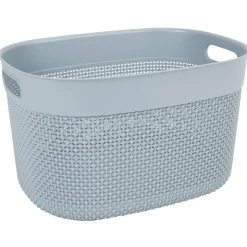 Sale Panière de rangement gris 18 L Entretien Du Linge