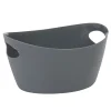 Sale Panière de rangement ovale plastique gris Entretien Du Linge