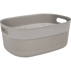 Discount Panière de rangement taupe 12 L Entretien Du Linge
