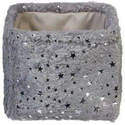 Best Panière effet fourrure étoile brillante Rangement