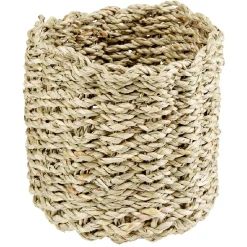 Best Panière en jute tressé naturel Ø15xH10 cm Rangement