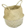 Best Panière jacinthe d'eau tressée déco macramé anse cordage Rangement