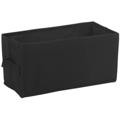 Best Panière noire rectangulaire Box Cube Rangement
