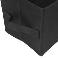 Best Panière noire rectangulaire Box Cube Rangement