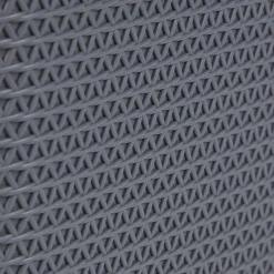 Best Panière plastique gris effet tressé anses noires Rangement