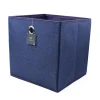 Sale Panière pliable bleue 30x30x30cm Rangement