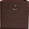 Best Panière pliable en polyester marron Rangement