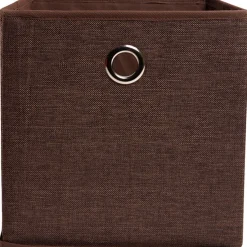 Best Panière pliable en polyester marron Rangement