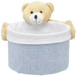 Best Panière ronde avec peluche animal Rangement