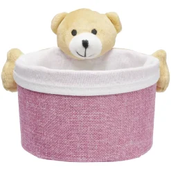 Best Panière ronde avec peluche animal Rangement
